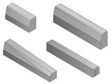 DITON Silniční obrubník 25 půlka - 50/15/25cm přírodní